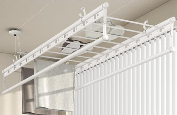 ceiling mounted drying rack